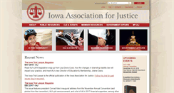 Desktop Screenshot of iowajustice.org